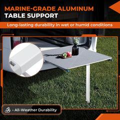 GEARBONE hinge close detail showing secure fold and durability benefit