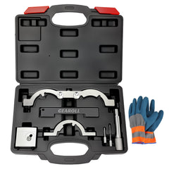 GEAROLL front packaging open showing complete timing tool kit for easy transport
