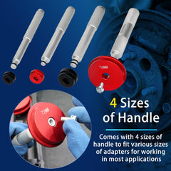 GEAROLL handle aligning driver to hub for straight seating, aids accurate installation