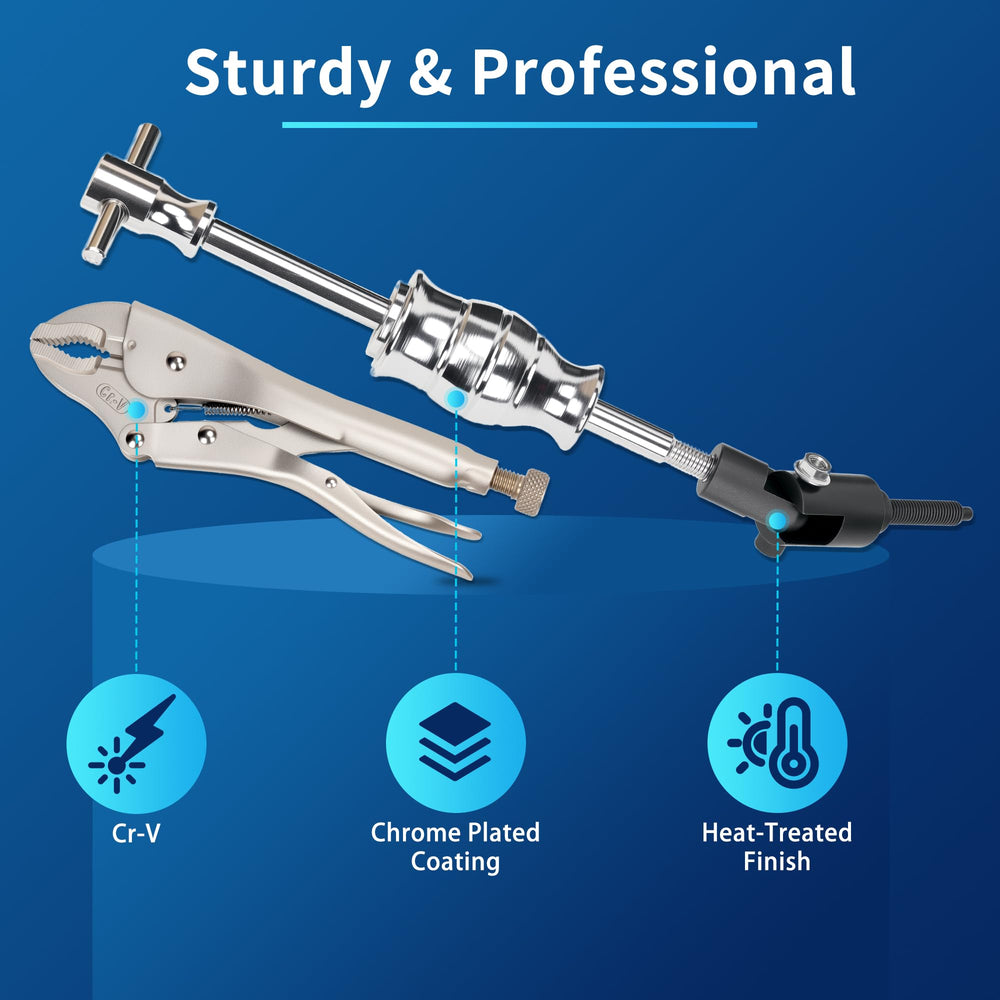 GEAROLL in-use removing axle showing efficient, controlled extraction