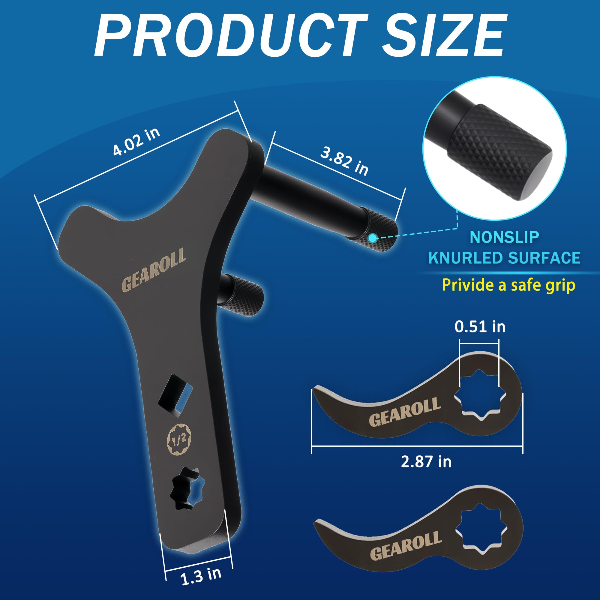 GEAROLL tool in use prying a lower control arm to free a ball joint safely