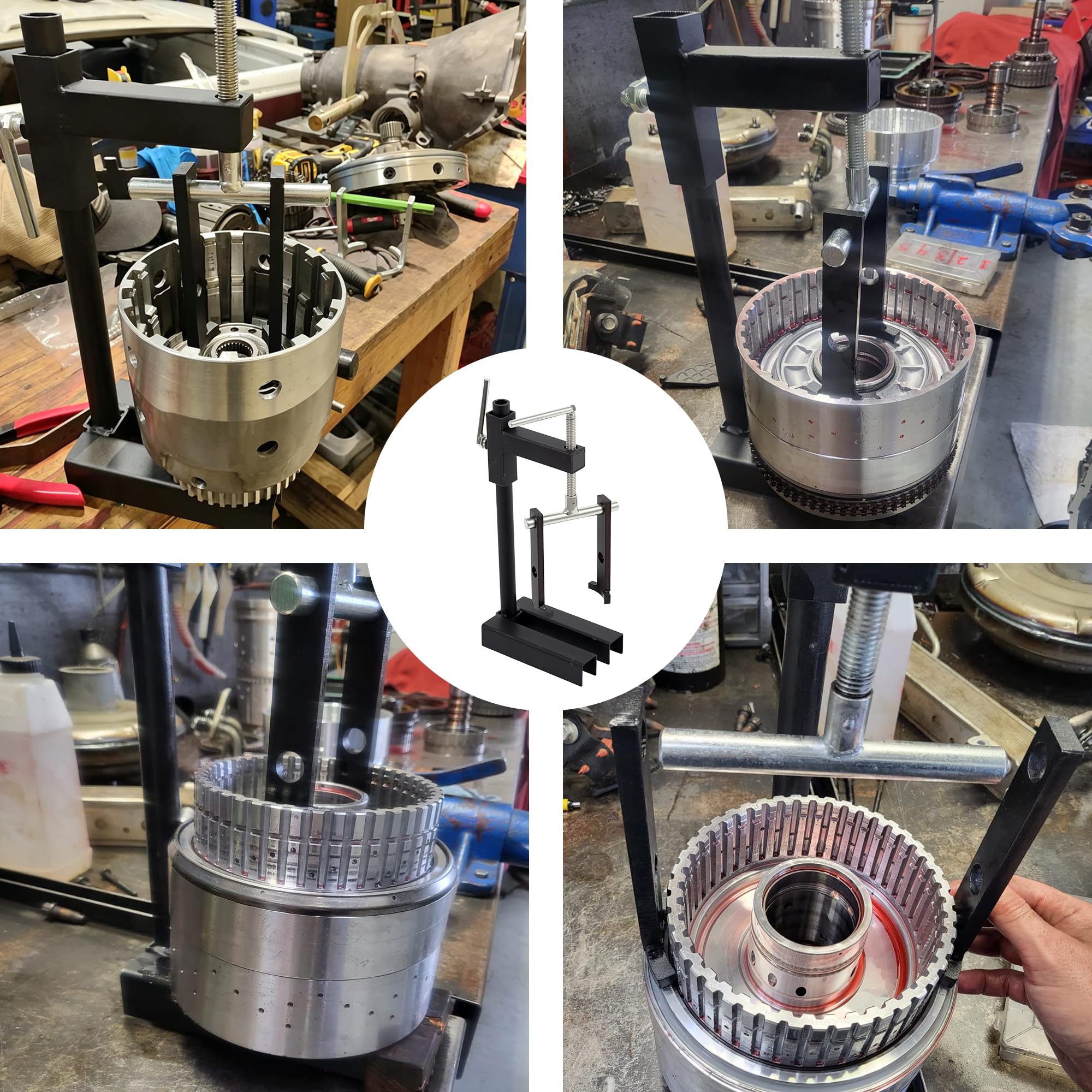 GEAROLL mounted on bench vise demonstrating secure fixation and safer work
