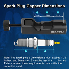 GEAROLL spark plug mounted in tool demonstrating secure clamping benefit