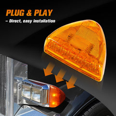 GEARPASS installed on Peterbilt headlight housing demonstrating fit and function