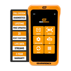 GEARWRENCH GWSMART05 front display showing diagnostics for quick reads