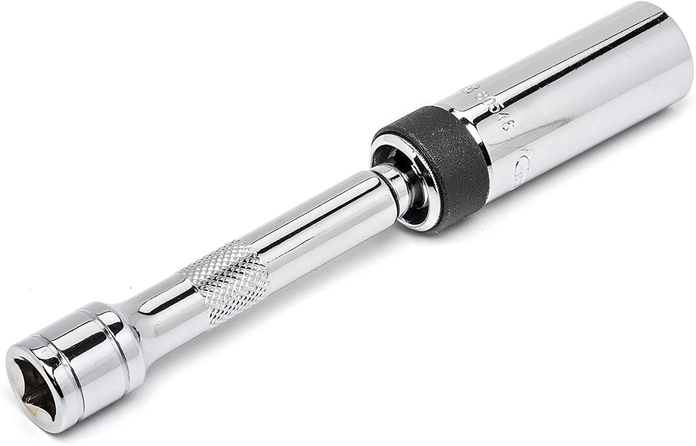GearWrench close detail of rubber insert protecting spark plug ceramic
