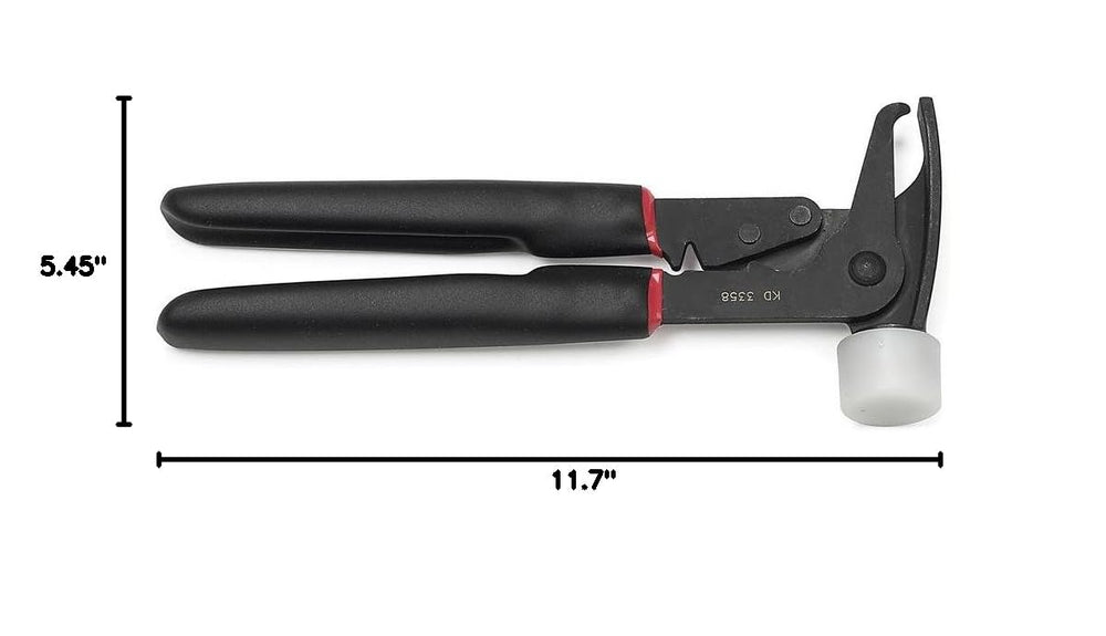GEARWRENCH tool next to ruler showing compact size for workshop convenience