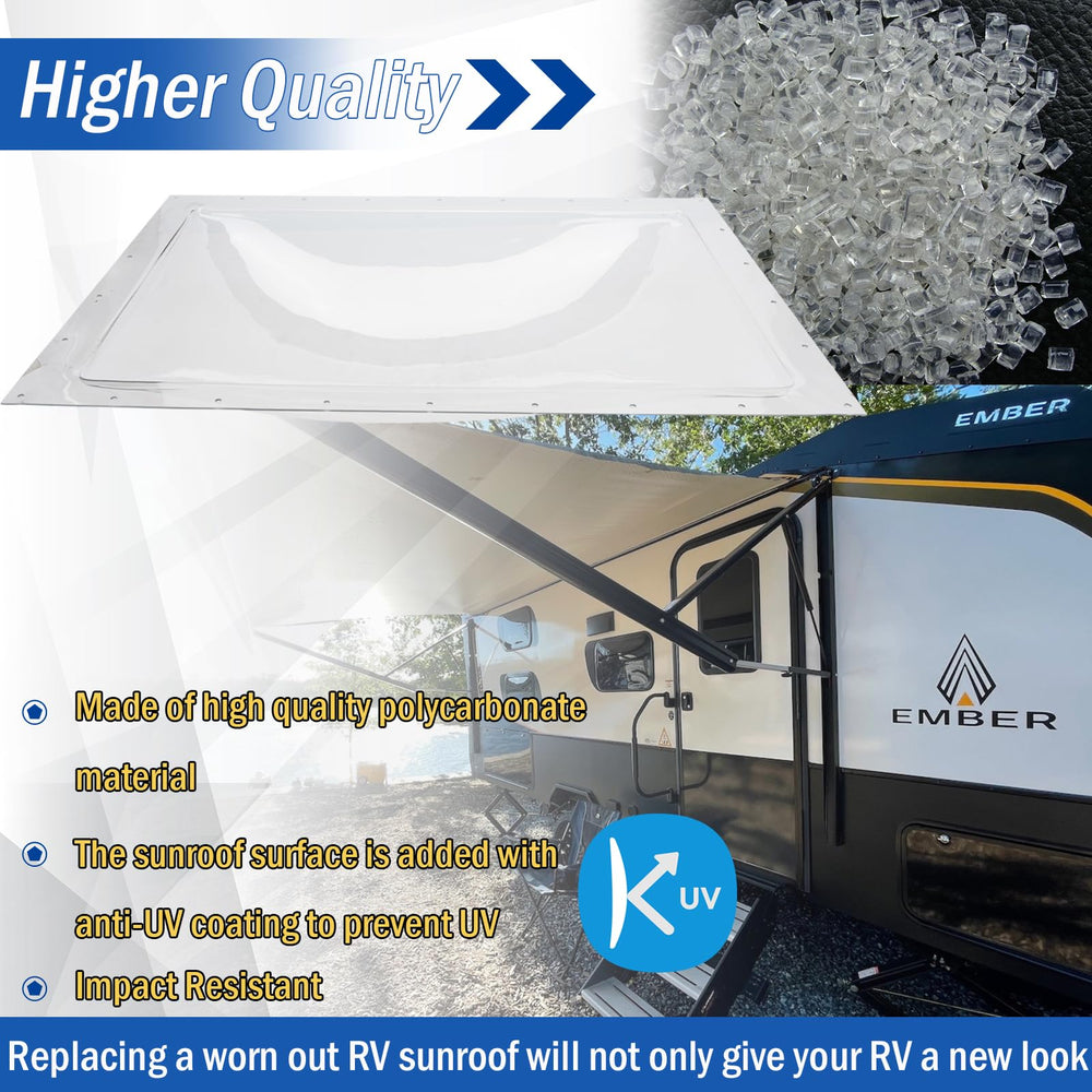 GEATaaT dome installed on RV roof demonstrating weather protection and fit