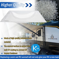GEATaaT dome installed on RV roof demonstrating weather protection and fit