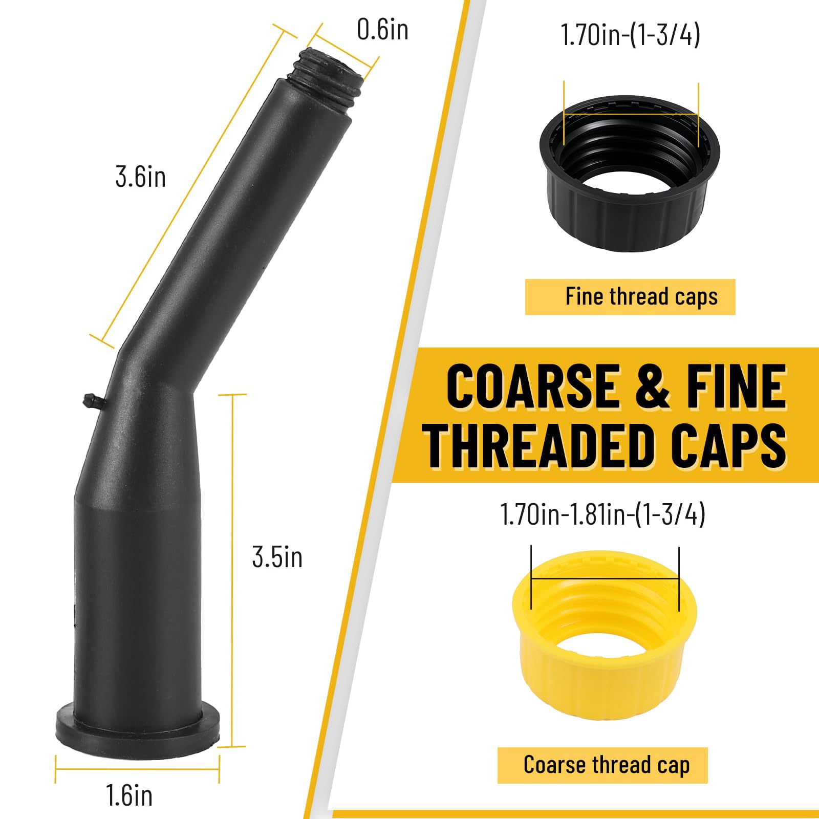 Gedlex vent cap with yellow lanyard securing cap for convenience
