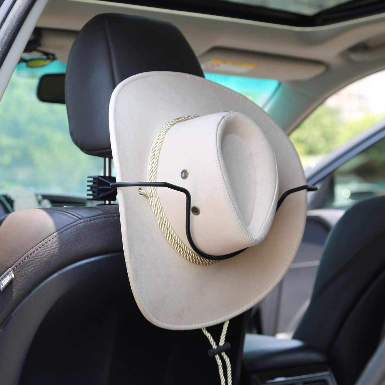 GEEDAR front view on seat showing neat hat storage and shape protection