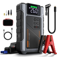 Geeneu front view with smart cable showing compact design and trunk-ready portability