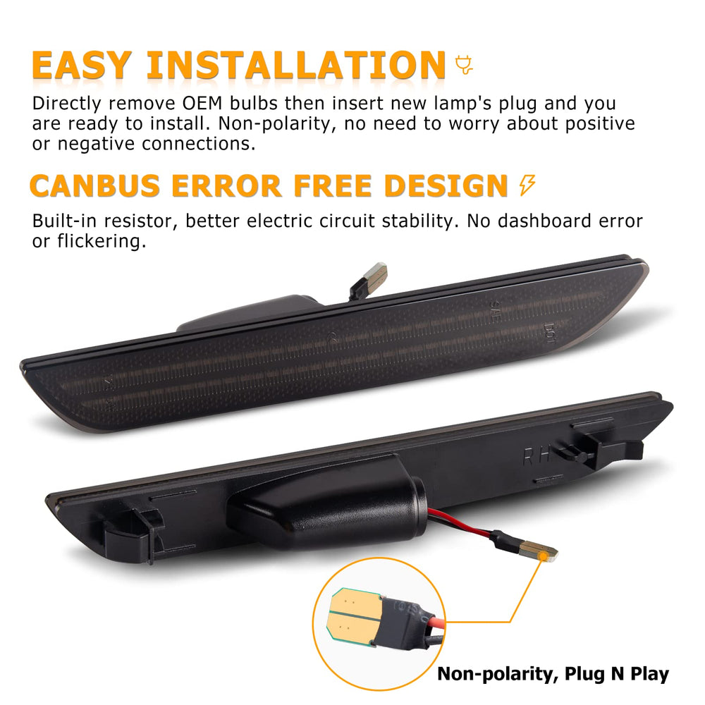 Gempro installed on Mustang bumper showing plug-and-play fitment benefit