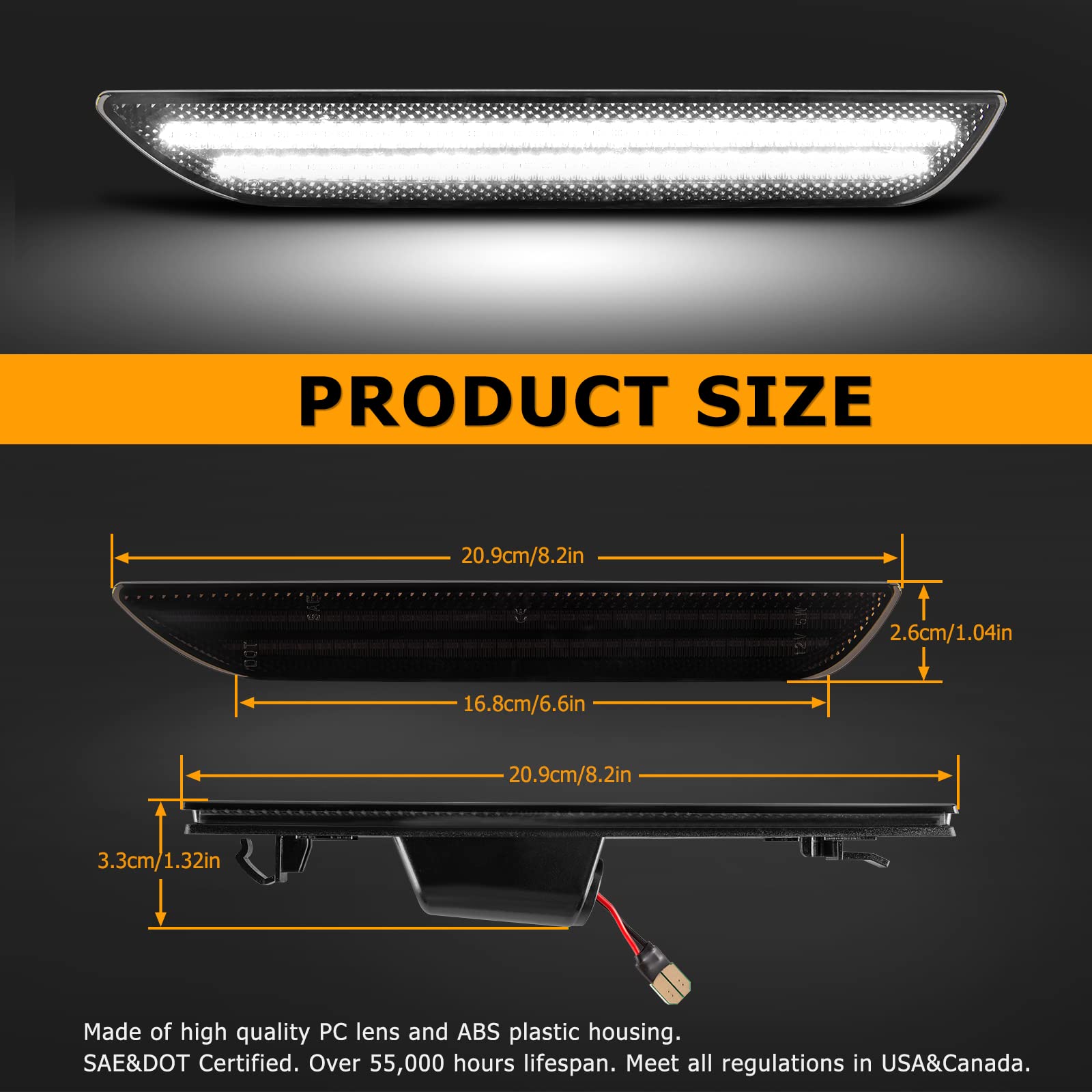 Gempro LED chips detail showing high-efficiency SMD LEDs for brighter output