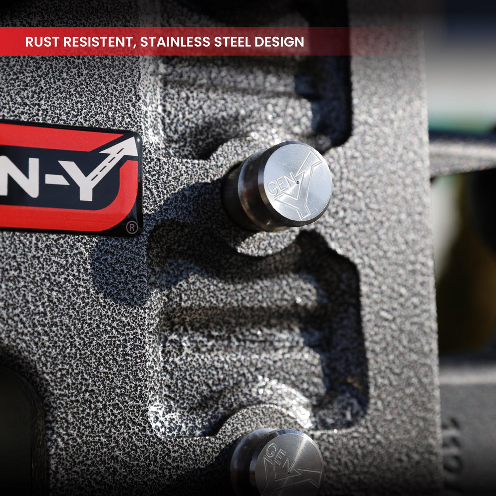 GEN-Y Hitch packaging and label highlighting American-made quality
