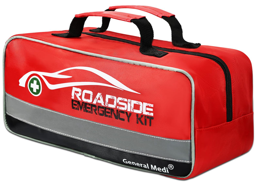 General Medi front view of packed kit showing compact carry benefit