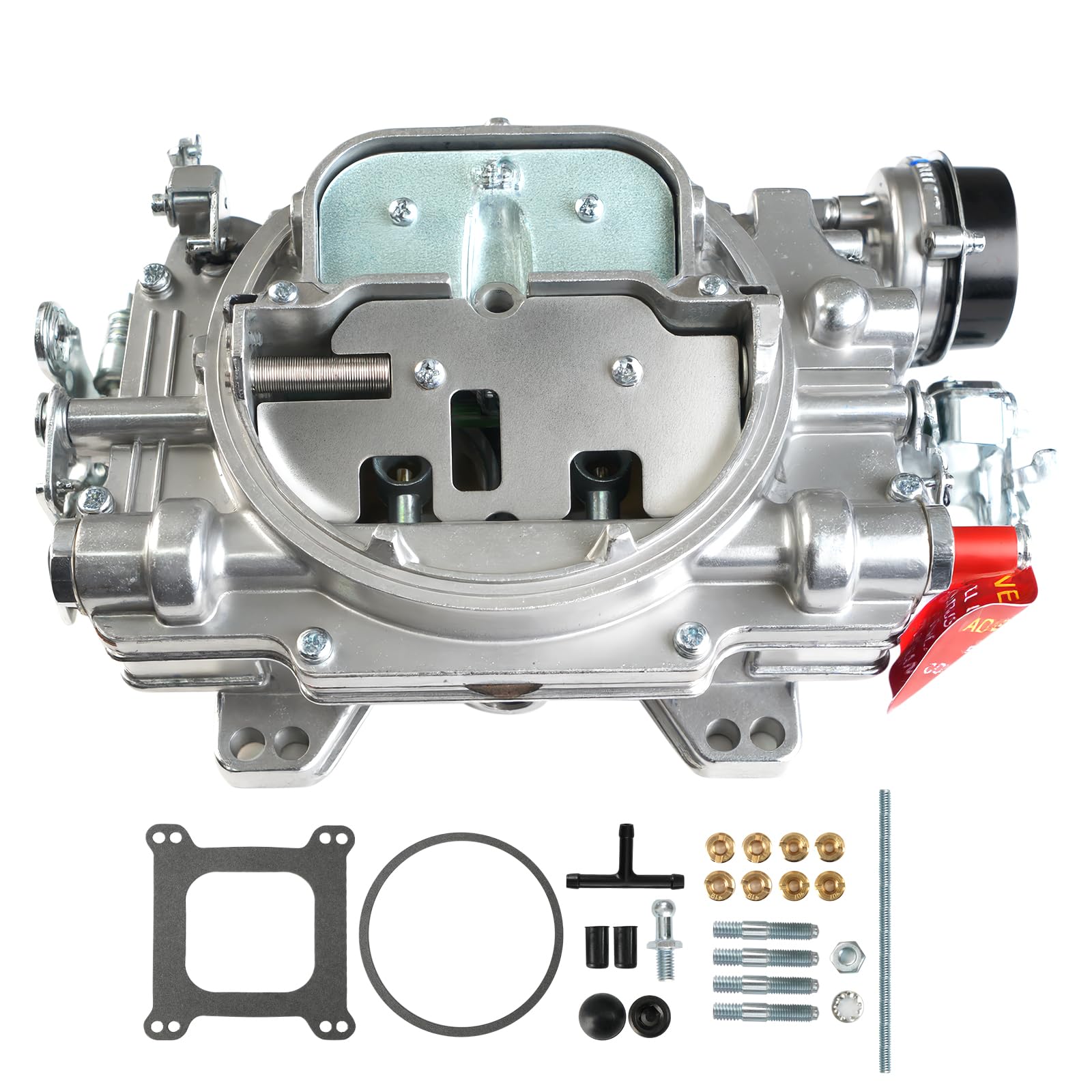 Generic 1906 carburetor front view showing satin finish and fitment benefits
