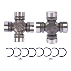 Generic kit contents with two U-joints and eight snap rings for convenience