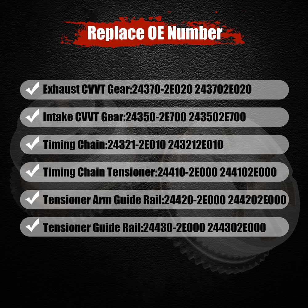 Generic 89-link timing chain detail highlighting link construction and long-wear resistance for reliable timing