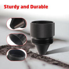 Generic cone end cap side profile highlights sealed end and smooth finish benefit