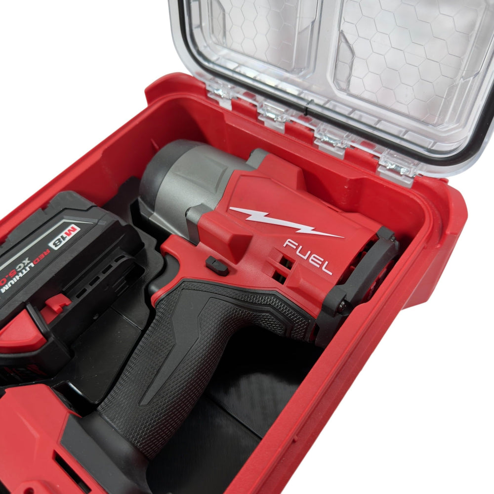 Generic battery and socket compartments in liner showing organized access