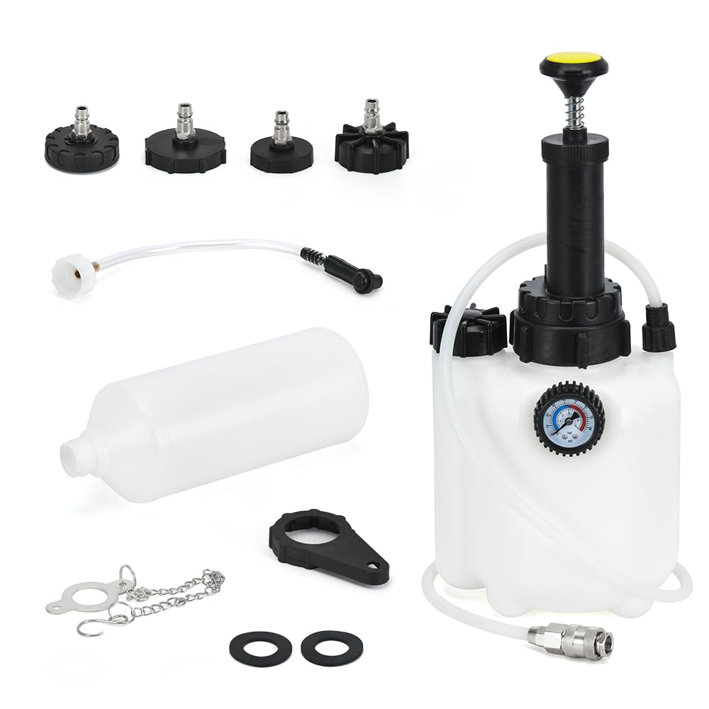 Generic brand front view of the brake bleeder kit showing components and portability