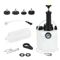 Generic brand front view of the brake bleeder kit showing components and portability