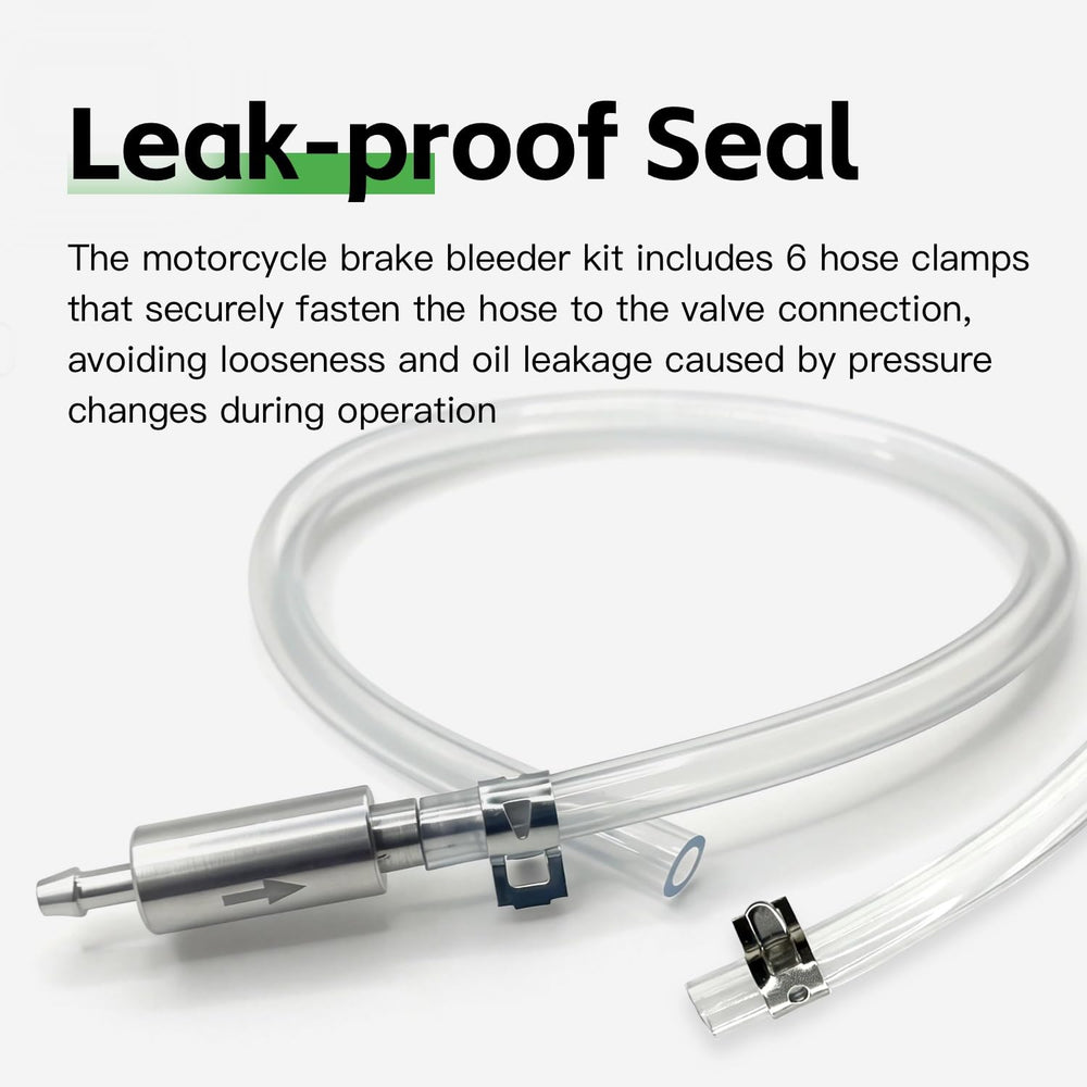 Generic brake bleeder hose close-up aluminum valve highlighting corrosion resistance