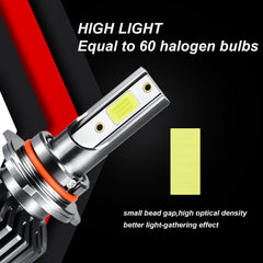 Generic brand bulb installed in Silverado headlight housing showing improved beam for safer driving