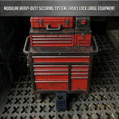 Generic cargo blocker side profile demonstrating low-profile secure fit