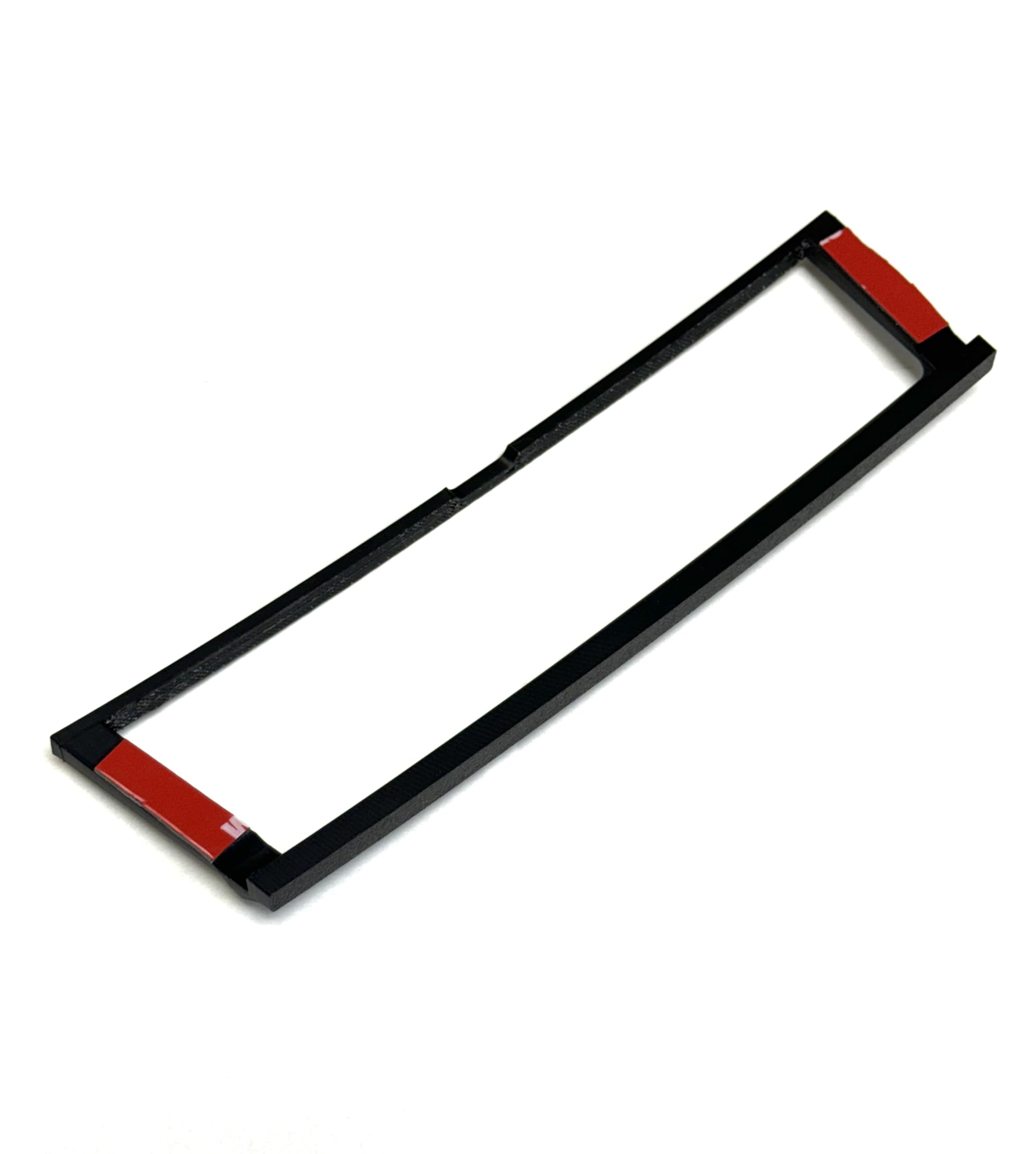 Generic bezel held by hand showing compact size and easy installation benefit