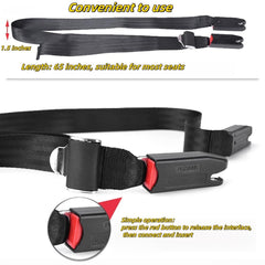 Generic buckle close-up highlighting spring-padded mechanism for smoother installation benefit