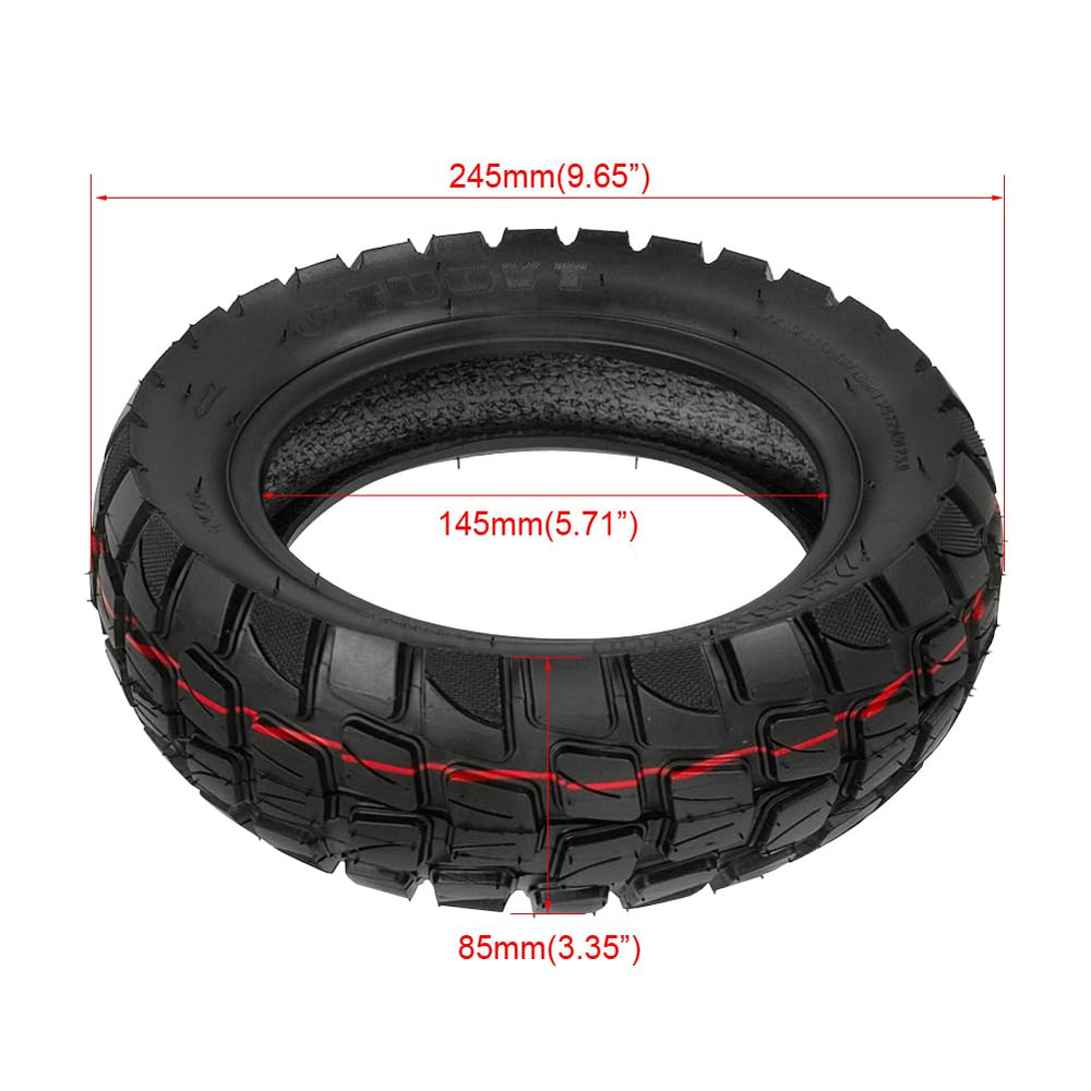 Generic close-up of directional tread showing improved grip and stability