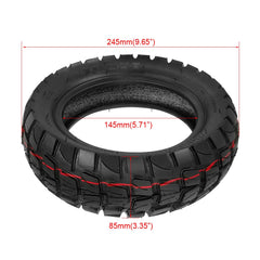 Generic close-up of directional tread showing improved grip and stability