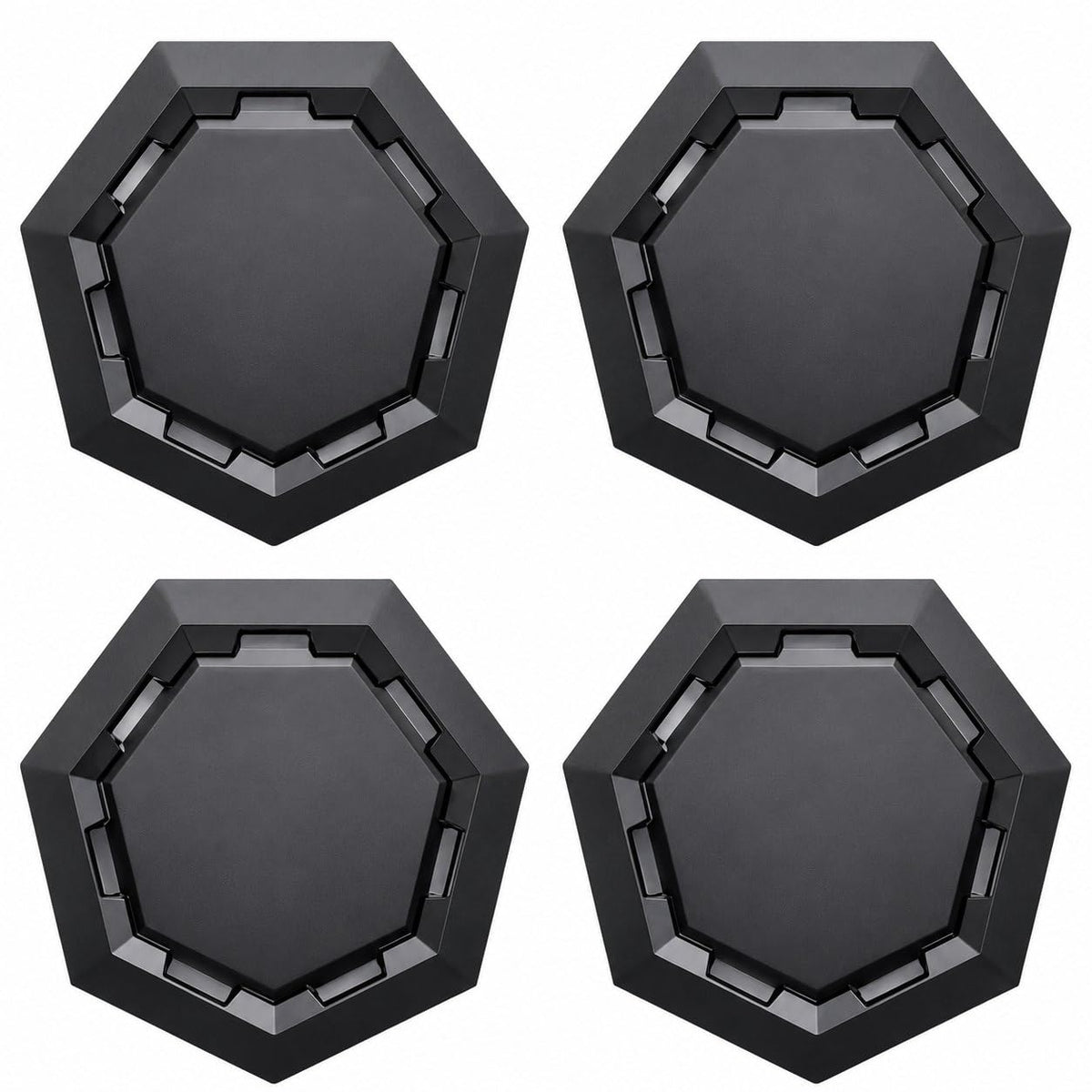 Generic Cyber wheel cap front view showing brand finish and tidy presentation benefit