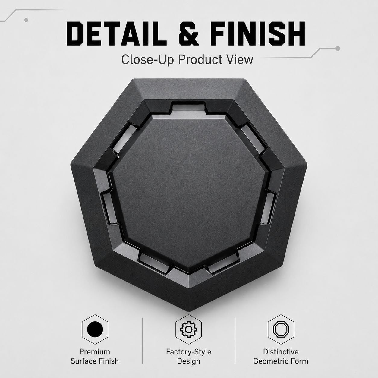 Generic Cyber wheel cap label and backing showing brand information for easy reference