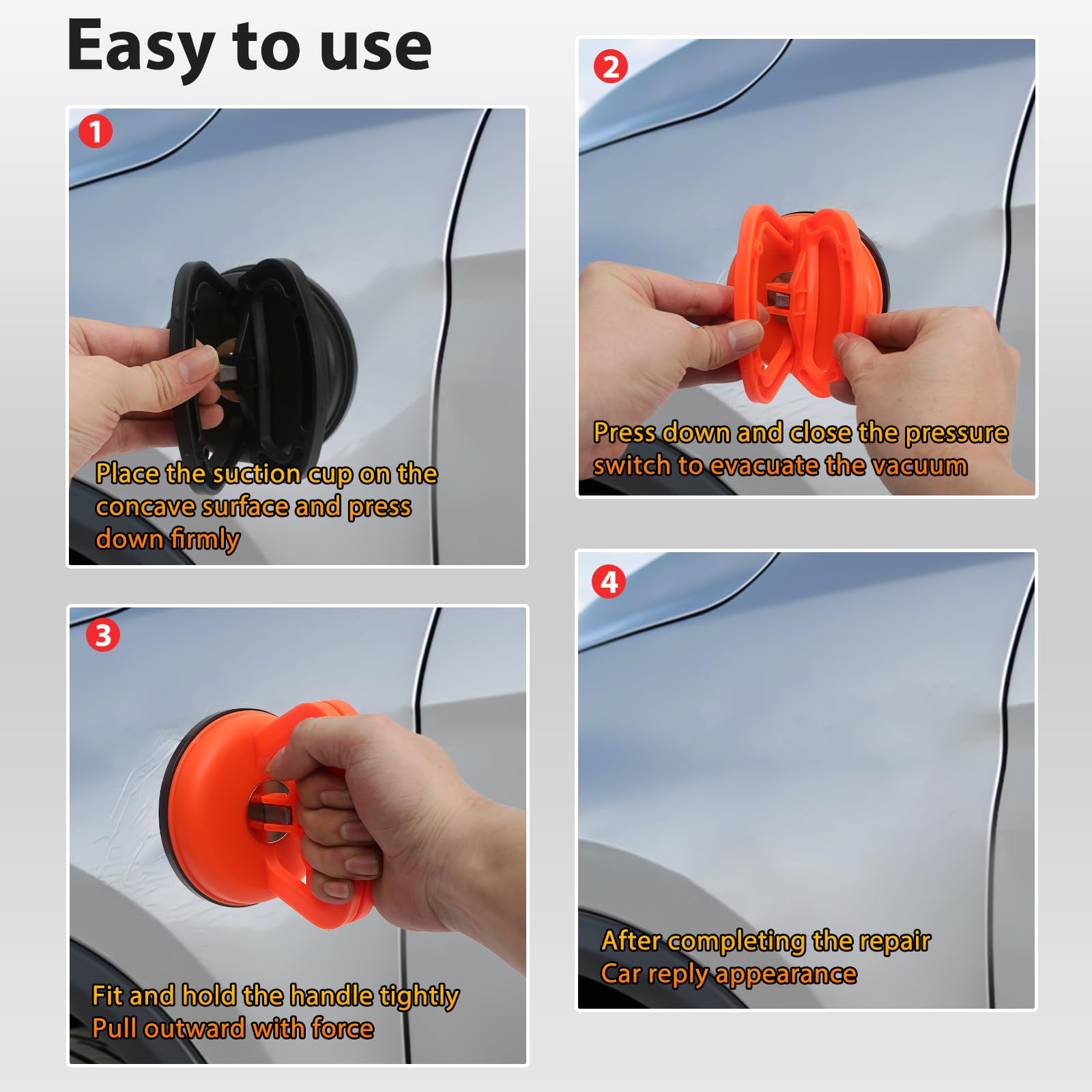Generic layout of kit accessories including microfiber mitt, towel and sponge to prep surfaces