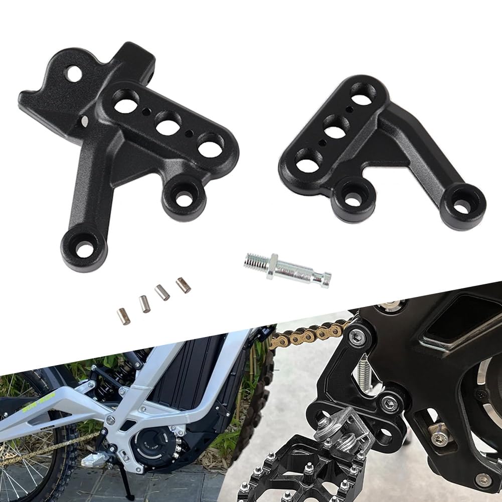 generic front view of Sur-Ron foot peg bracket showing fit and durability benefits