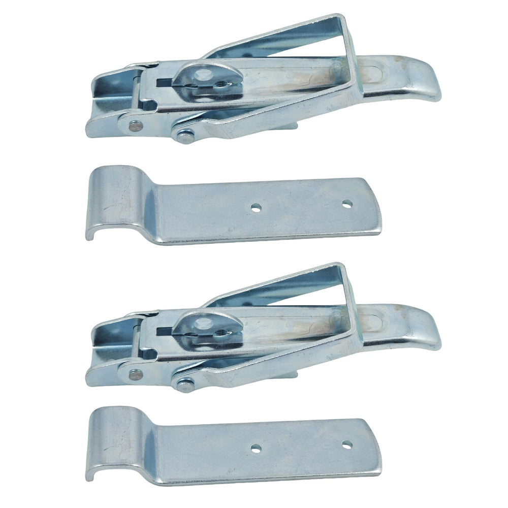 Generic latch front view showing shape and mounting holes with durable finish