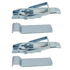 Generic latch front view showing shape and mounting holes with durable finish