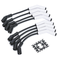 Generic spark plug wire set front view showing full kit and fitment benefit