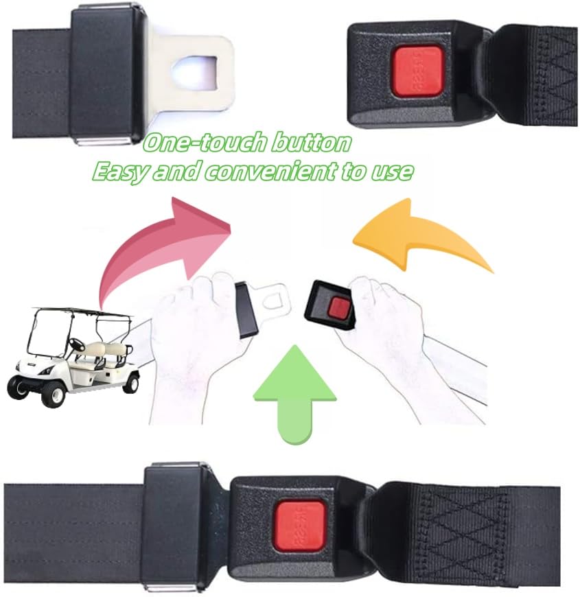 Generic installed on EZGO golf cart showing improved comfort and fit