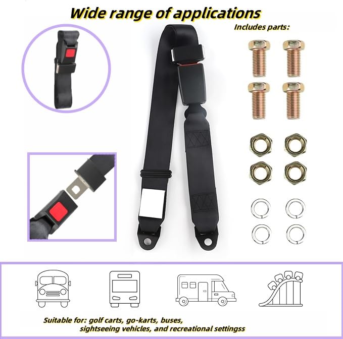 Generic strap shown extended beside measuring tape demonstrating adjustable length