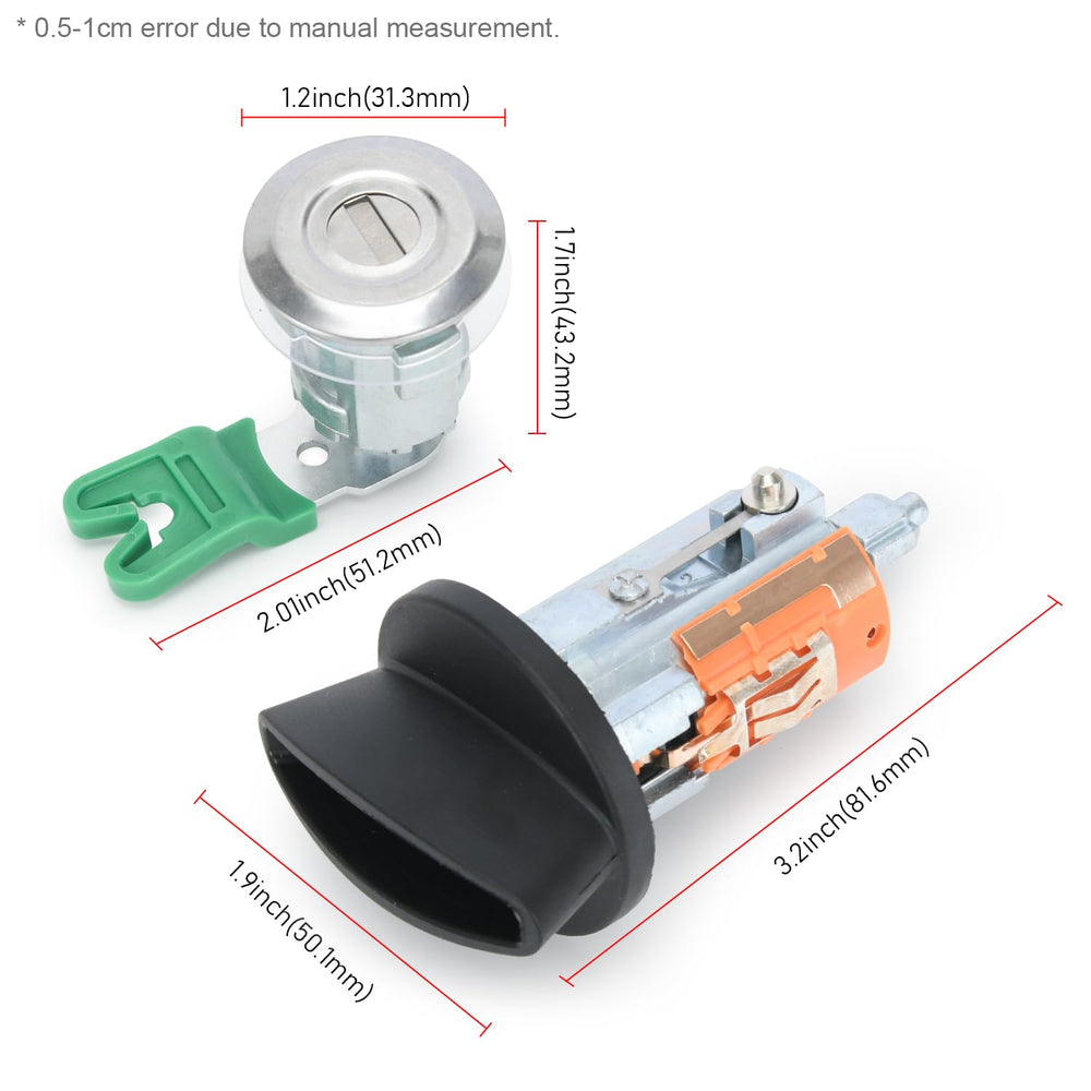Generic ignition cylinder close-up Generic metal finish ensures reliable operation