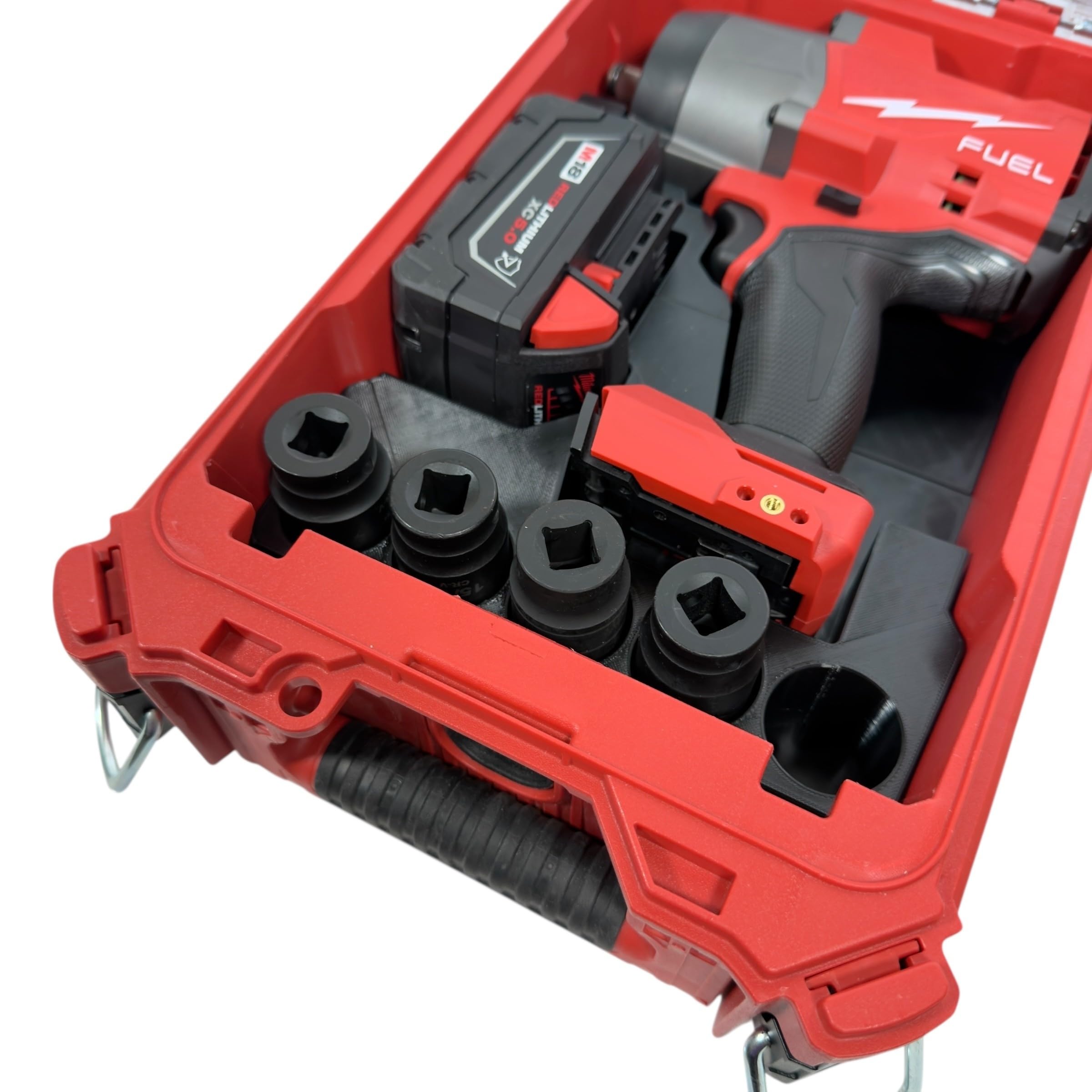 Generic liner installed in open Packout organizer showing travel-ready security