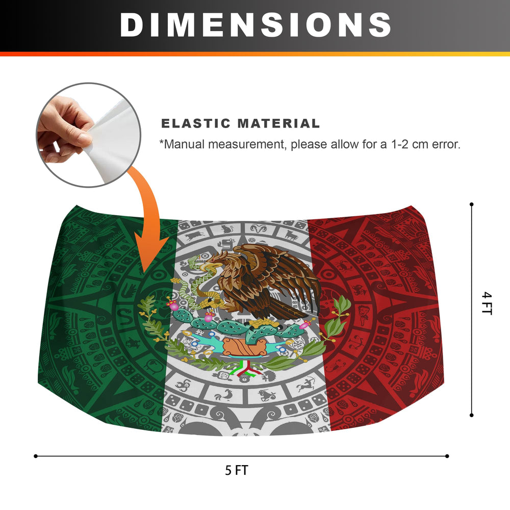 Generic Mexico flag fabric close-up highlighting polyester texture and durable finish benefit