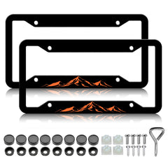 Generic brand mountain frame front view showing orange raised design and durable look