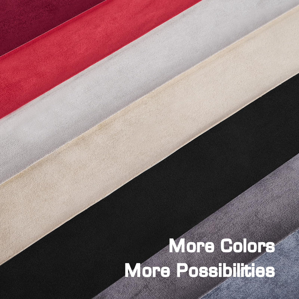 Generic brand suede wrap trimmed edge detail showing precise cut benefit professional finish