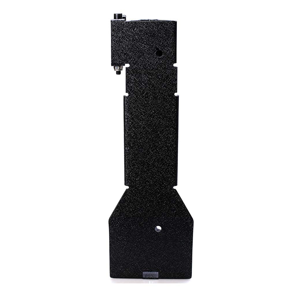 Generic tailgate hinge attachment detail showing secure fit and low vibration benefit