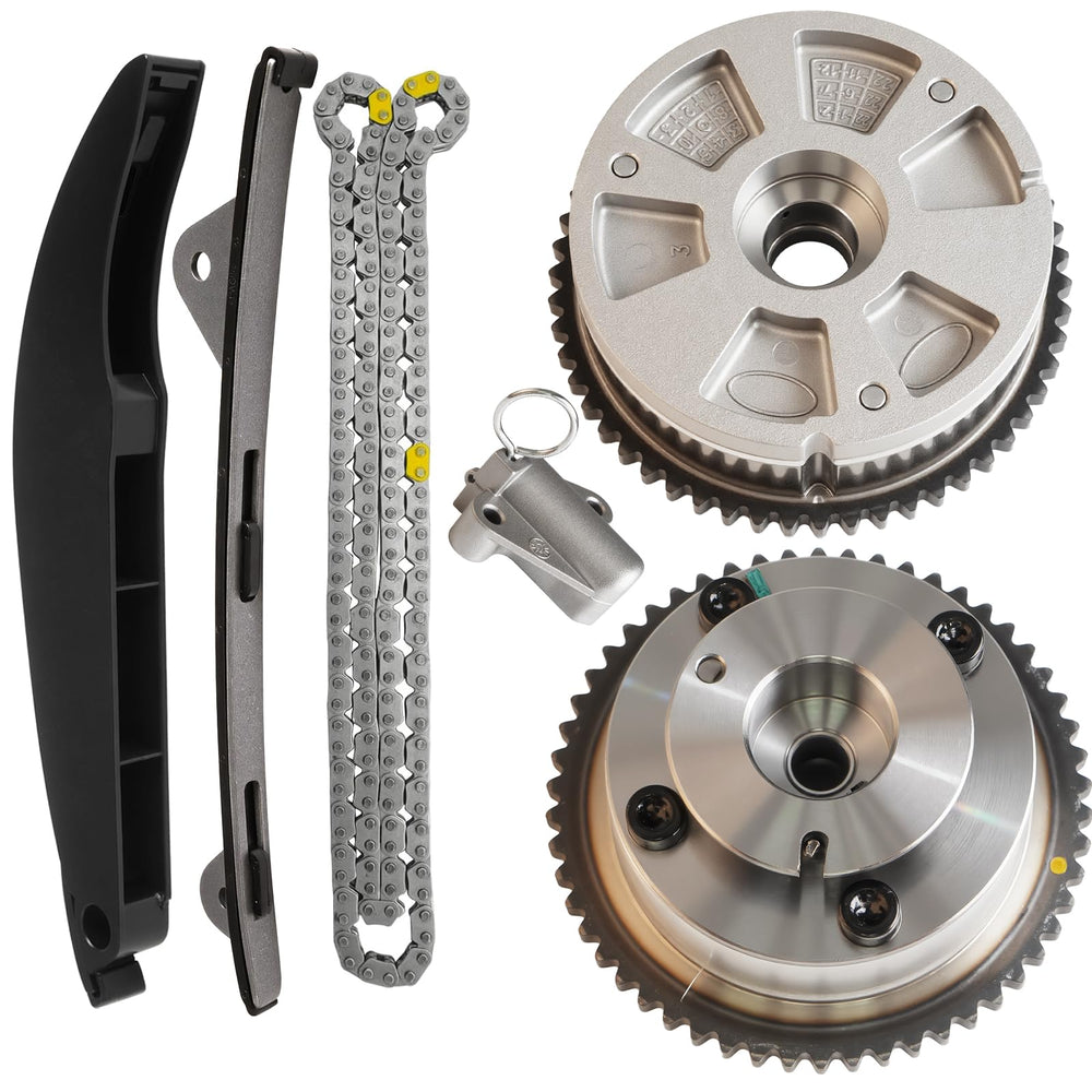 Generic timing chain kit front package showing all components and clear fitment information for quick identification